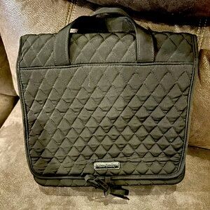 Black Vera Bradley hanging travel organizer